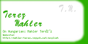 terez mahler business card